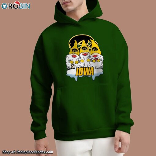 Christmas Gnomes Hold Iowa Hawkeyes Unisex Shirt