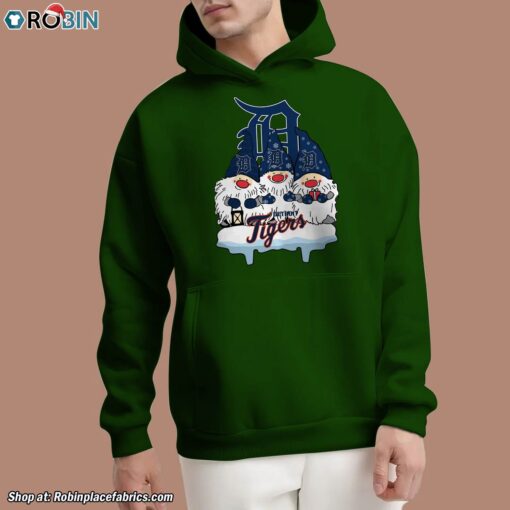 Christmas Gnomes Hold MLB Detroit Tigers Unisex Shirt