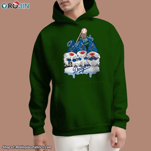 Christmas Gnomes Hold MLB Los Angeles Dodgers Unisex Shirt