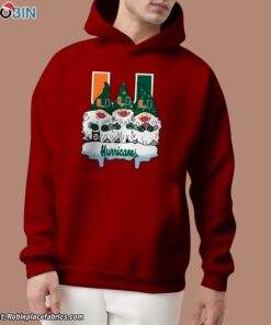 Christmas Gnomes Hold Miami Hurricanes Unisex Shirt