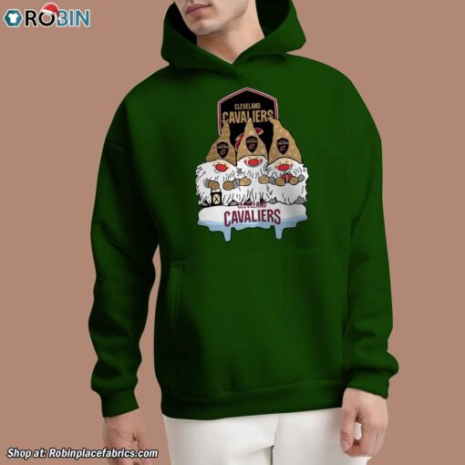 Christmas Gnomes Hold NBA Cleveland Cavaliers Unisex Shirt