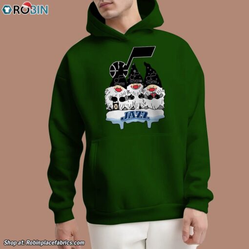 Christmas Gnomes Hold NBA Utah Jazz Unisex Shirt