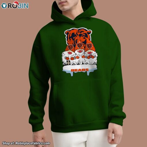 Christmas Gnomes Hold NFL Chicago Bears Unisex Shirt