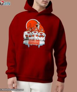 Christmas Gnomes Hold NFL Cleveland Browns Unisex Shirt Christmas Gnomes Hold NFL Cleveland Browns Unisex Shirt