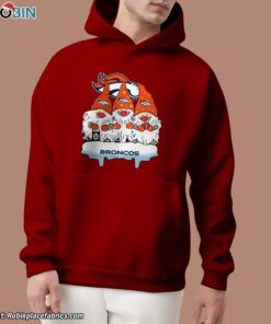 Christmas Gnomes Hold NFL Denver Broncos Unisex Shirt