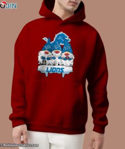 Christmas Gnomes Hold NFL Detroit Lions Unisex Shirt