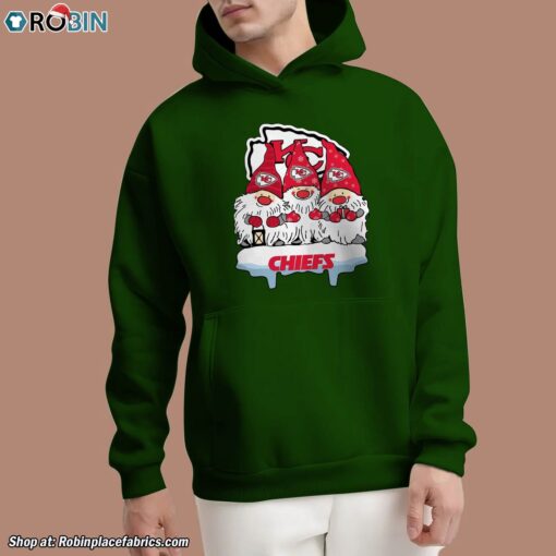 Christmas Gnomes Hold NFL Kansas City Chiefs Unisex Shirt