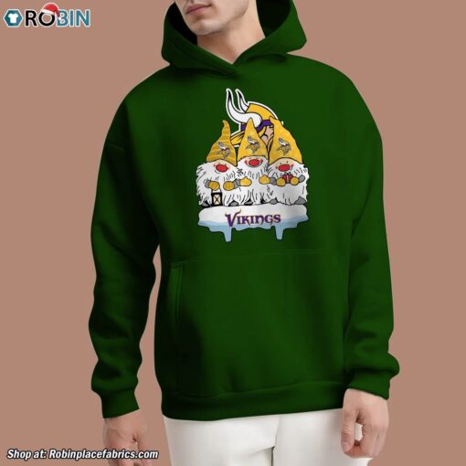 Christmas Gnomes Hold NFL Minnesota Vikings Unisex Shirt