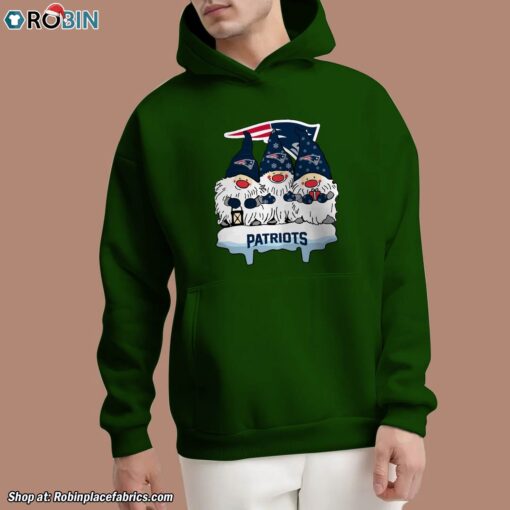 Christmas Gnomes Hold NFL New England Patriots Unisex Shirt