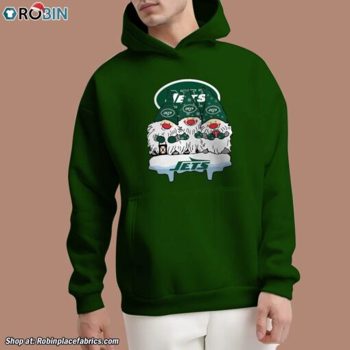 Christmas Gnomes Hold NFL New York Jets Unisex Shirt