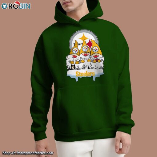 Christmas Gnomes Hold NFL Pittsburgh Steelers Unisex Shirt