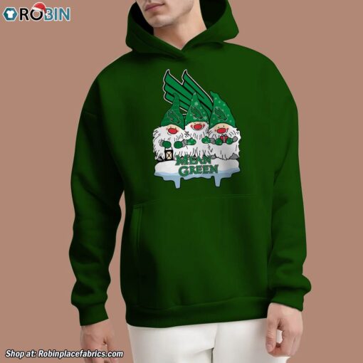 Christmas Gnomes Hold North Texas Mean Green Unisex Shirt