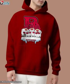Christmas Gnomes Hold Rutgers Scarlet Knights Unisex Shirt