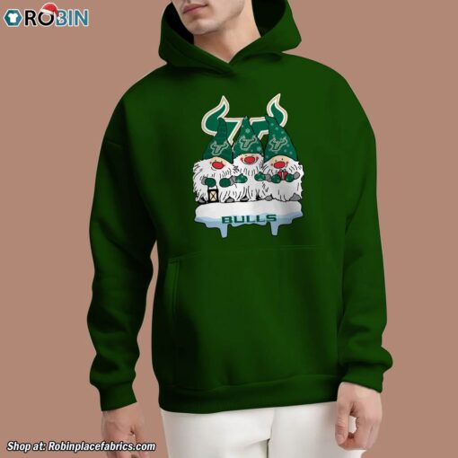 Christmas Gnomes Hold South Florida Bulls Unisex Shirt