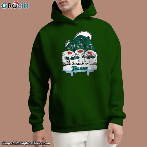 Christmas Gnomes Hold Tulane Green Wave Unisex Shirt