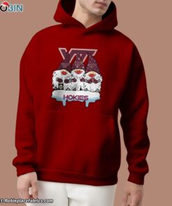Christmas Gnomes Hold Virginia Tech Hokies Unisex Shirt Christmas Gnomes Hold Virginia Tech Hokies Unisex Shirt
