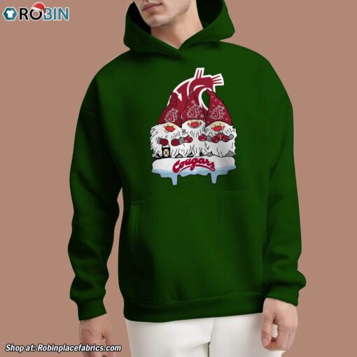 Christmas Gnomes Hold Washington State Cougars Unisex Shirt
