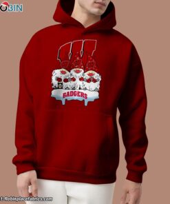 Christmas Gnomes Hold Wisconsin Badgers Unisex Shirt Christmas Gnomes Hold Wisconsin Badgers Unisex Shirt