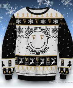 A Friend With Guinness Ugly Sweater and Sweatshirt