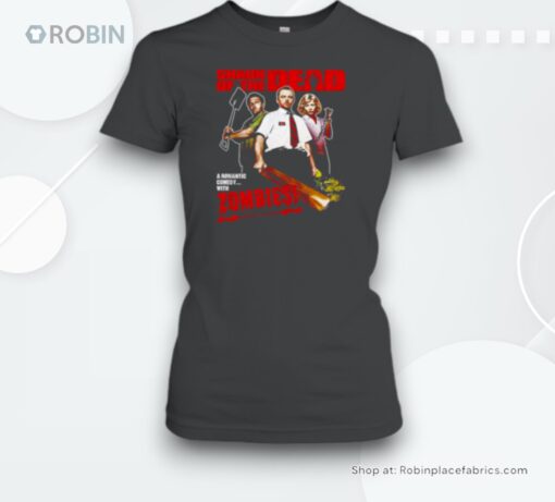 A Romantic Comedy With Zombies Shaun Of The Dead Halloween Unisex Shirt
