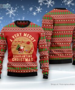 A Very Merry Quarantine Christmas Ugly Christmas Sweater