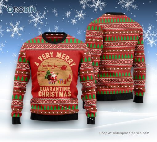 A Very Merry Quarantine Christmas Ugly Christmas Sweater