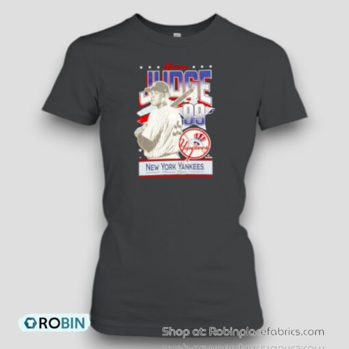 Aaron Judge #99 distressed New York Yankees American League Unisex Shirt