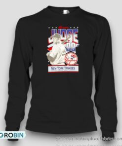 Aaron Judge #99 distressed New York Yankees American League Unisex Shirt