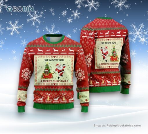 Abyssinian Cat Ugly Christmas Sweaters For Men Women, Christmas Gift For Pet, Cat Sweater, Christmas Gift