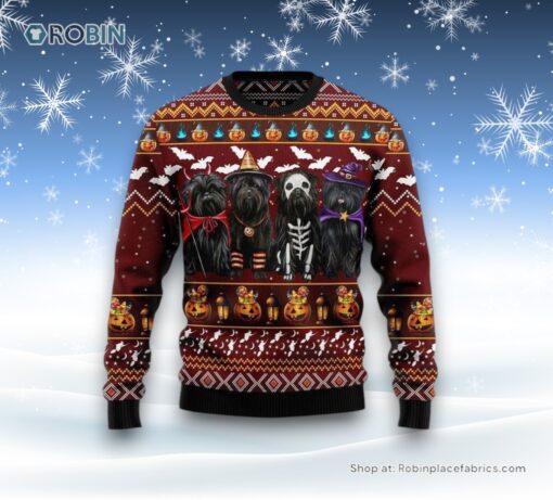 Affenpinscher Dog Halloween Ugly Christmas Sweater, Christmas Gift For Dog Love