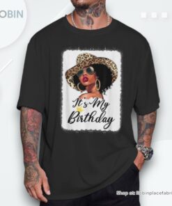 African American Woman It’s My Birthday Black Queen Shirt