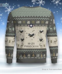 Air Force Ugly Christmas Sweater, PIASECKI H 21 H21 AIRCRAFT Ugly Christmas Sweater Christmas