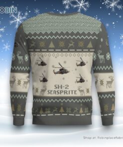 Air Force Ugly Christmas Sweater, SH 2 Seasprite SH2 Aircraft Ugly Christmas Sweater not us
