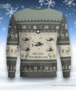 Air Force Ugly Christmas Sweatshirt, Sweater, MH 53E Sea Dragons MH53E Aircraft Ugly Christmas Sweatshirt, Sweater