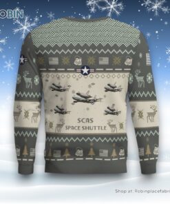 Air Force Ugly Christmas Sweatshirt, Sweater, Space Shuttle SCAs Aircraft Ugly Christmas Sweatshirt, Sweater