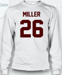 Alabama Football Jam Miller 26 Number And Name Unisex Shirt