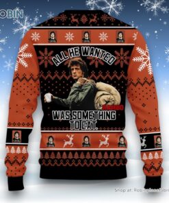 All He Wanted Was Something To Eat Rambo Ugly Christmas Sweater and Sweatshirt