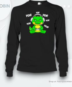 Alligator Crocodile Pew Pew Pew Unisex Shirt