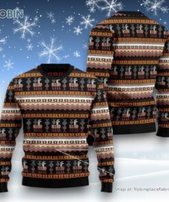 Alpaca Pattern Ugly Christmas Sweater