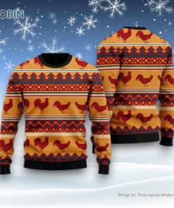 Amazing Chicken Ugly Christmas Sweater For Men And Women, Farm Ugly Sweater