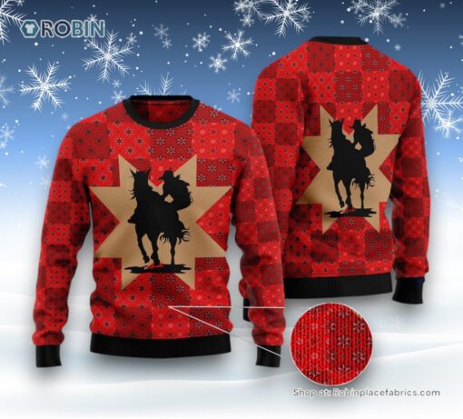 Amazing Cowgirl Ugly Christmas Sweater