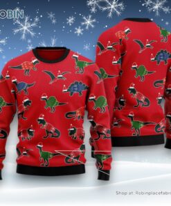 Amazing Dinosaur Christmas Ugly Christmas Sweater