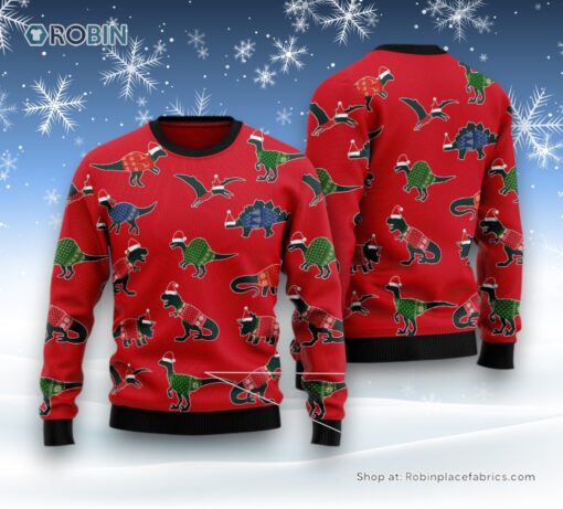 Amazing Dinosaur Christmas Ugly Christmas Sweater