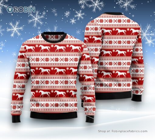 Amazing Horse Ugly Christmas Sweatshirt, Sweater