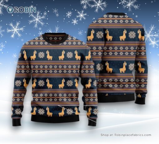 Amazing Llama Ugly Christmas Sweater
