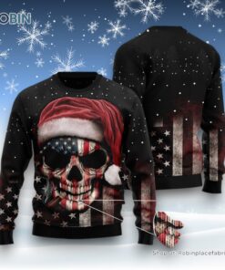 Amazing Skull Christmas Ugly Christmas Sweatshirt, Sweater