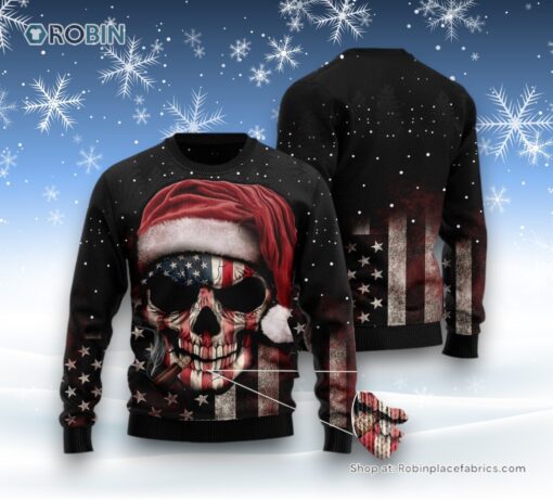 Amazing Skull Christmas Ugly Christmas Sweatshirt, Sweater