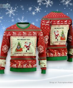 American Curl Ugly Christmas Sweatshirt, Sweaters For Men Women, Christmas Gift For Pet, Cat Sweater, Christmas Gift