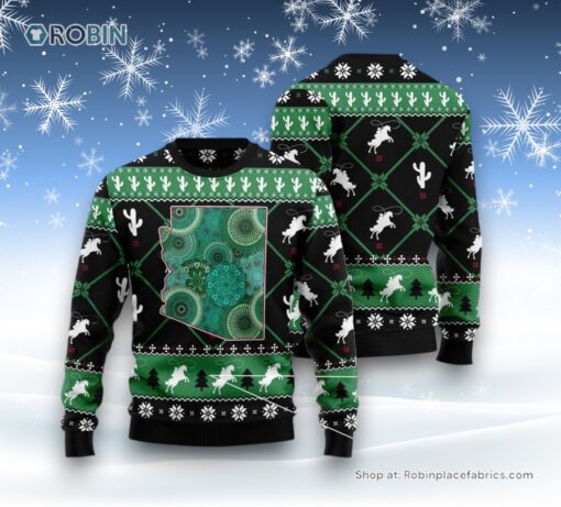 Arizona Usa Symbols Pattern Ugly Christmas Sweater