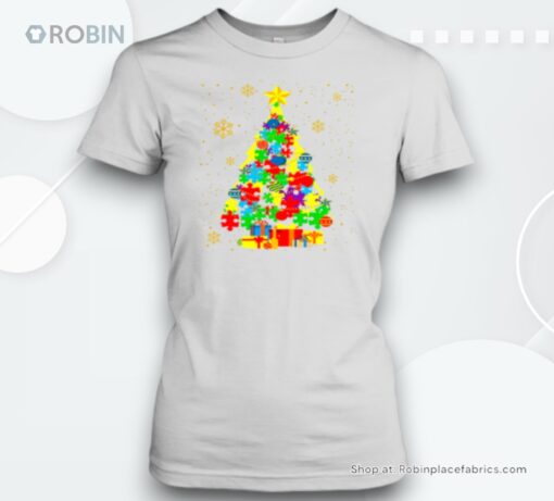 Autism Christmas Trees Teacher Unisex Shirt